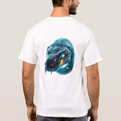 Robotic Snake Face Art T-shirt (Achterkant)