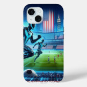 robotic soccer on an Iphone case!  Case-Mate iPhone Case (Achterkant)