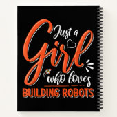 Robotica Engineer Robot Lover Engineering Meisje R Notitieboek (Achterkant)