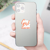 Robotica Engineer Robot Lover Engineering Meisje R Sticker (Telefoon)