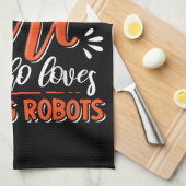 Robotica Engineer Robot Lover Engineering Meisje R Theedoek (Quarter Fold)