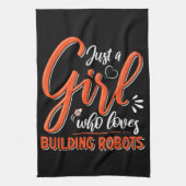 Robotica Engineer Robot Lover Engineering Meisje R Theedoek (Verticaal)