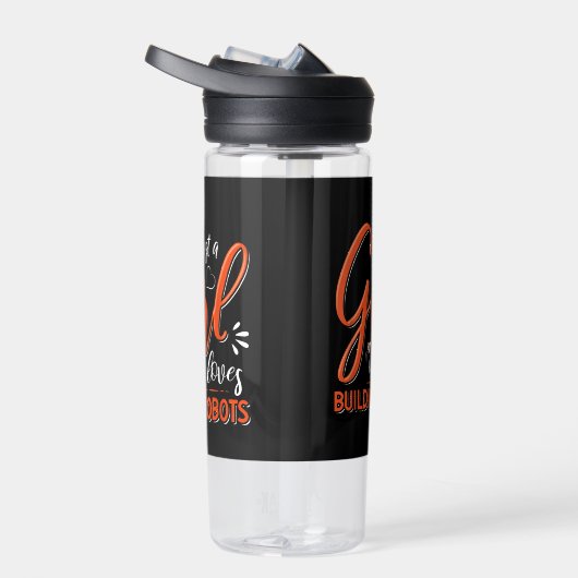 Robotica Engineer Robot Lover Engineering Meisje R Waterfles (Rechts)