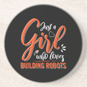 Robotica Engineer Robot Lover Engineering Meisje R Zandsteen Onderzetter