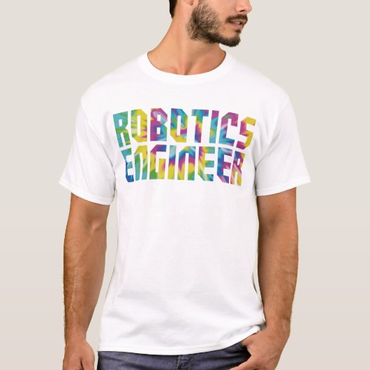 Robotica Engineer Robotica Engineer Tie Dye Retro T-shirt (Voorkant)
