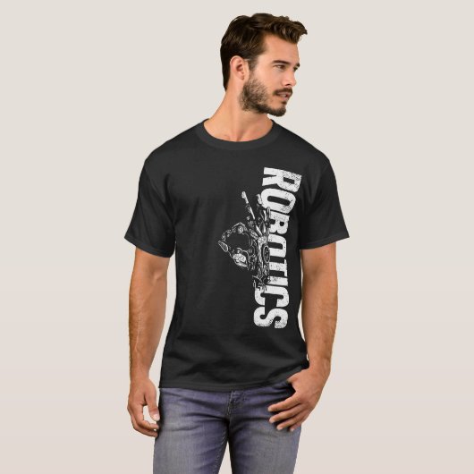 Robotica Engineer Robotica Vintage T-shirt (Voorkant volledig)