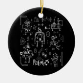 Robotica Engineer Technicus Funny  Robot Keramisch Ornament (Voorkant)