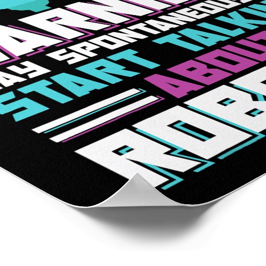 Robotica Engineering AI Autonome Robot Bouw Poster (Hoek)