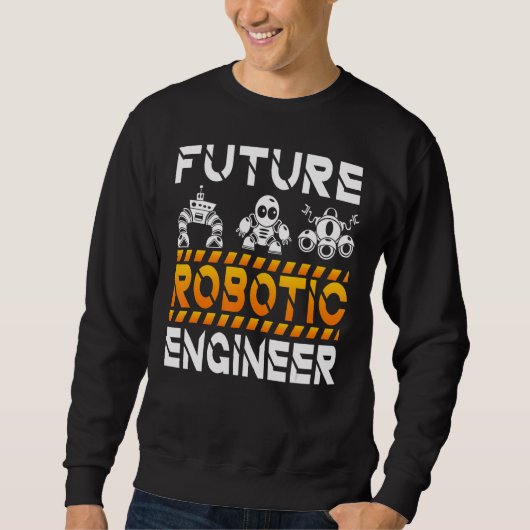 Robotica Engineering Kinder Mannen Toekomstige Rob Trui (Voorkant)