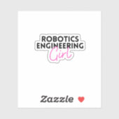 Robotica Engineering meisje Sticker (Vel)