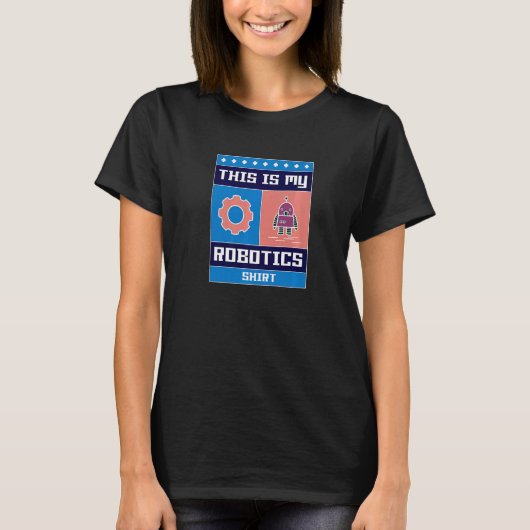 Robotica Engineering Robot-techniek T-shirt (Voorkant)