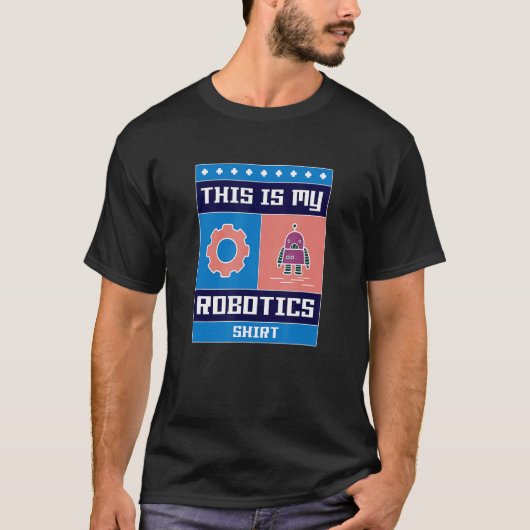 Robotica Engineering Robot-techniek T-shirt (Voorkant)