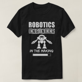 Robotica-ingenieur in de maak, effen textuur t-shirt