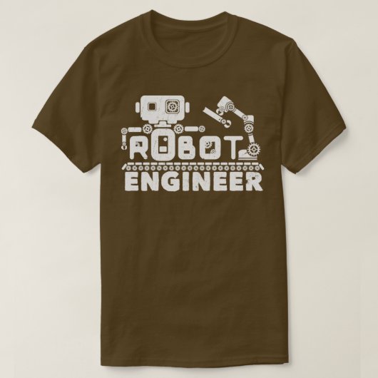 Robotica-ingenieur T-shirt (Design voorkant)