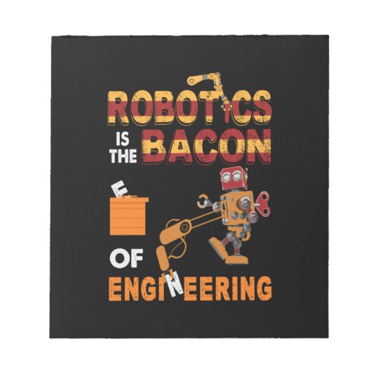Robotica-ingenieur van engineering notitieblok (Voorkant)