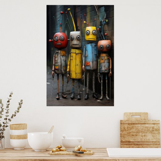 Robotica-Poster Poster (Keuken)