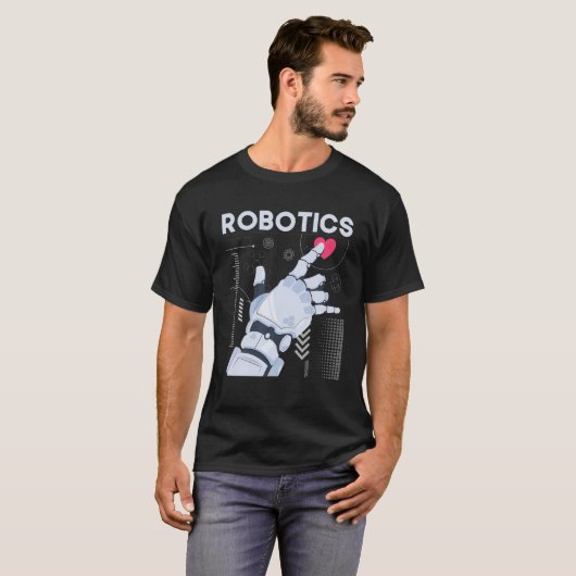 Robotica - Science Robot Builder Engineer T-shirt (Voorkant volledig)