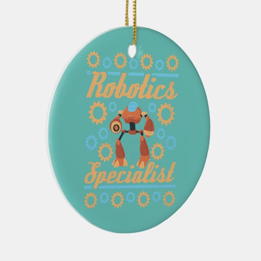 Robotica Specialist Robot Keramisch Ornament (Rechts)