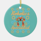 Robotica Specialist Robot Keramisch Ornament (Voorkant)