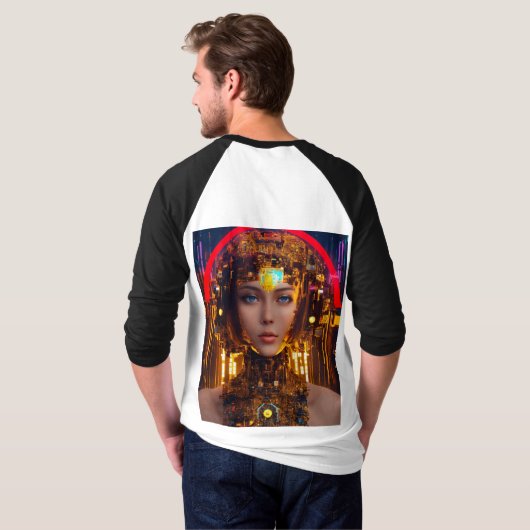 Robotica T-shirts: Draag de toekomst T-shirt (Achterkant volledig)