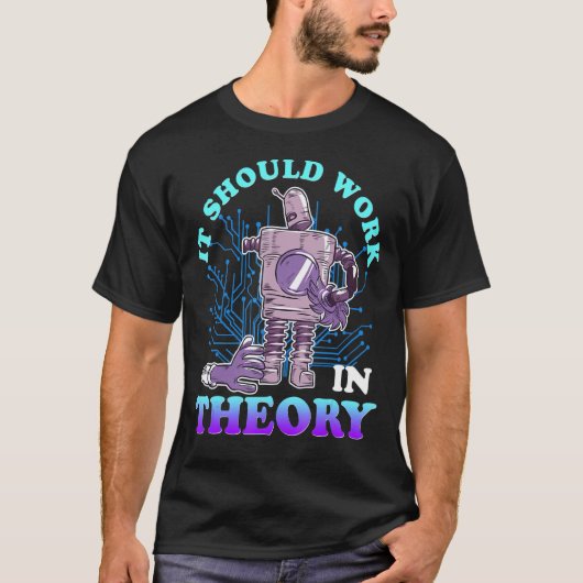Robotica Theory Robot Engineer Robotics Computer S T-shirt (Voorkant)