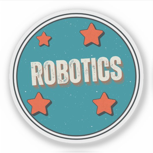 Robotica Veld van studie Sticker (Voorkant)