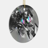 Robotica voor abstracte celtransformatie keramisch ornament (Rechts)