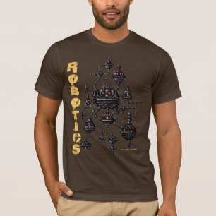 Robotica-vormgeving voor grafische T-shirt