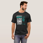 Roboticageingenieur Robot Robot Technicia T-shirt (Voorkant volledig)