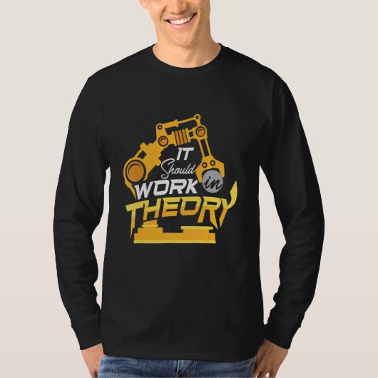 Roboticamachine die robot Robotics Engineering lee T-shirt (Voorkant)