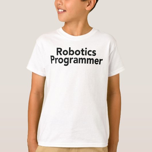 Roboticaprogramma T-shirt (Voorkant)