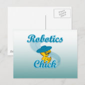 Robotics Chick #3 Briefkaart (Voorkant / Achterkant)