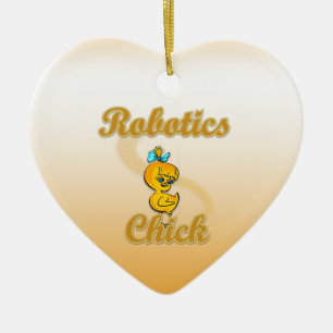 Robotics Chick Keramisch Ornament