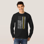 Robotics Engineer American Flag Engineering Gradua T-shirt (Voorkant volledig)