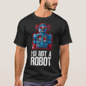 Robotics Engineering Robot Nerd Droids AI VR Data T-shirt (Voorkant)