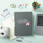 Robotics Programmer Girl Sticker (iPad Cover)