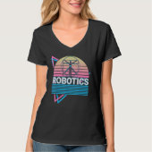 Robotics Robots Retro T-shirt (Voorkant)