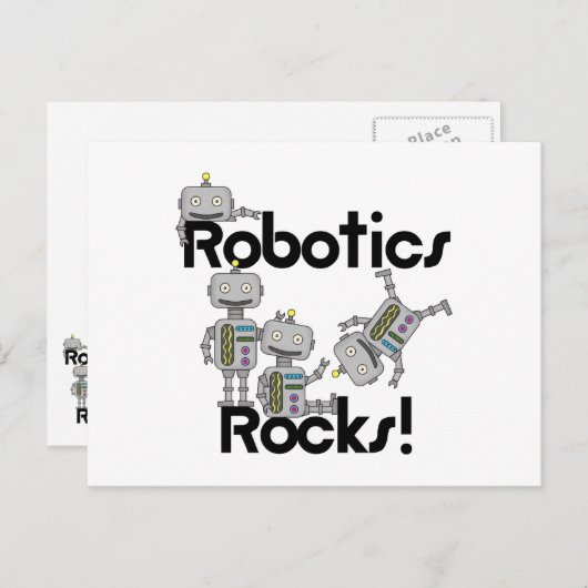 Robotics Rocks Briefkaart (Voorkant / Achterkant)