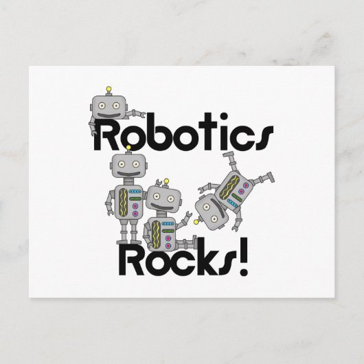 Robotics Rocks Briefkaart (Voorkant)