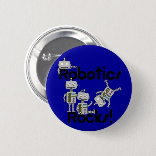Robotics Rocks Ronde Button 5,7 Cm (Voorkant /achterkant)