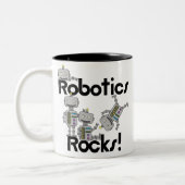 Robotics Rocks Tweekleurige Koffiemok (Links)