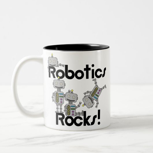Robotics Rocks Tweekleurige Koffiemok (Links)