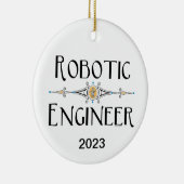 Robotingenieur decoratieve lijn keramisch ornament (Rechts)
