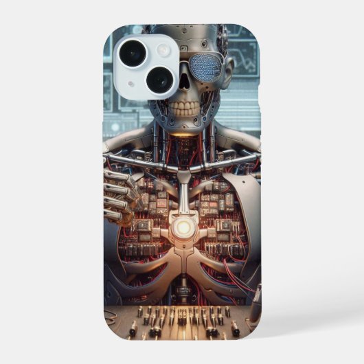 Robotingenieur iPhone 15 Case (Achterkant)