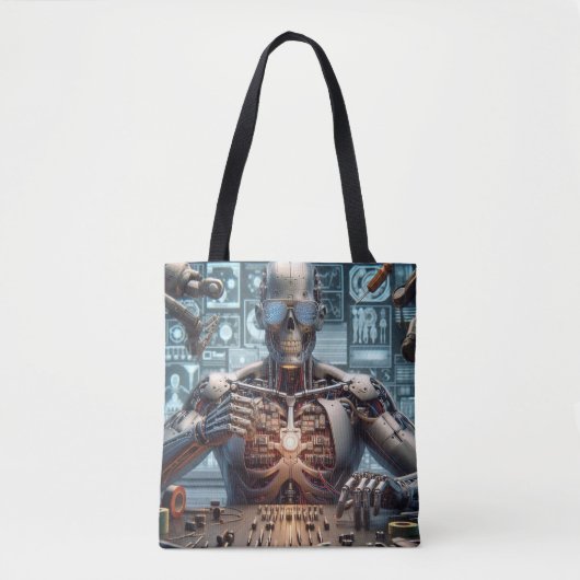 Robotingenieur Tote Bag (Voorkant)