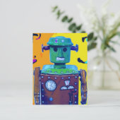 Robotinvasie 1-1 briefkaart (Staand voorkant)