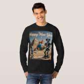 Robotisch nieuwjaar in Egypte T-shirt (Voorkant volledig)