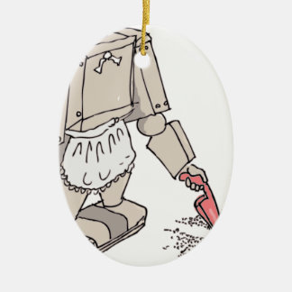 Robotische vacuümreiniger keramisch ornament