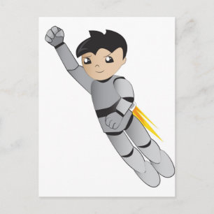 robotjongen briefkaart