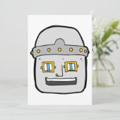 Robotkop Kaart (Staand voorkant)